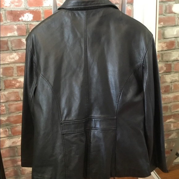 𝅺Wilson leather jacket.w/detachable lining  Sz L - Picture 4 of 8